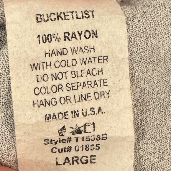 Bucketlist Blue-Gray Patterned Top large - Picture 5 of 5